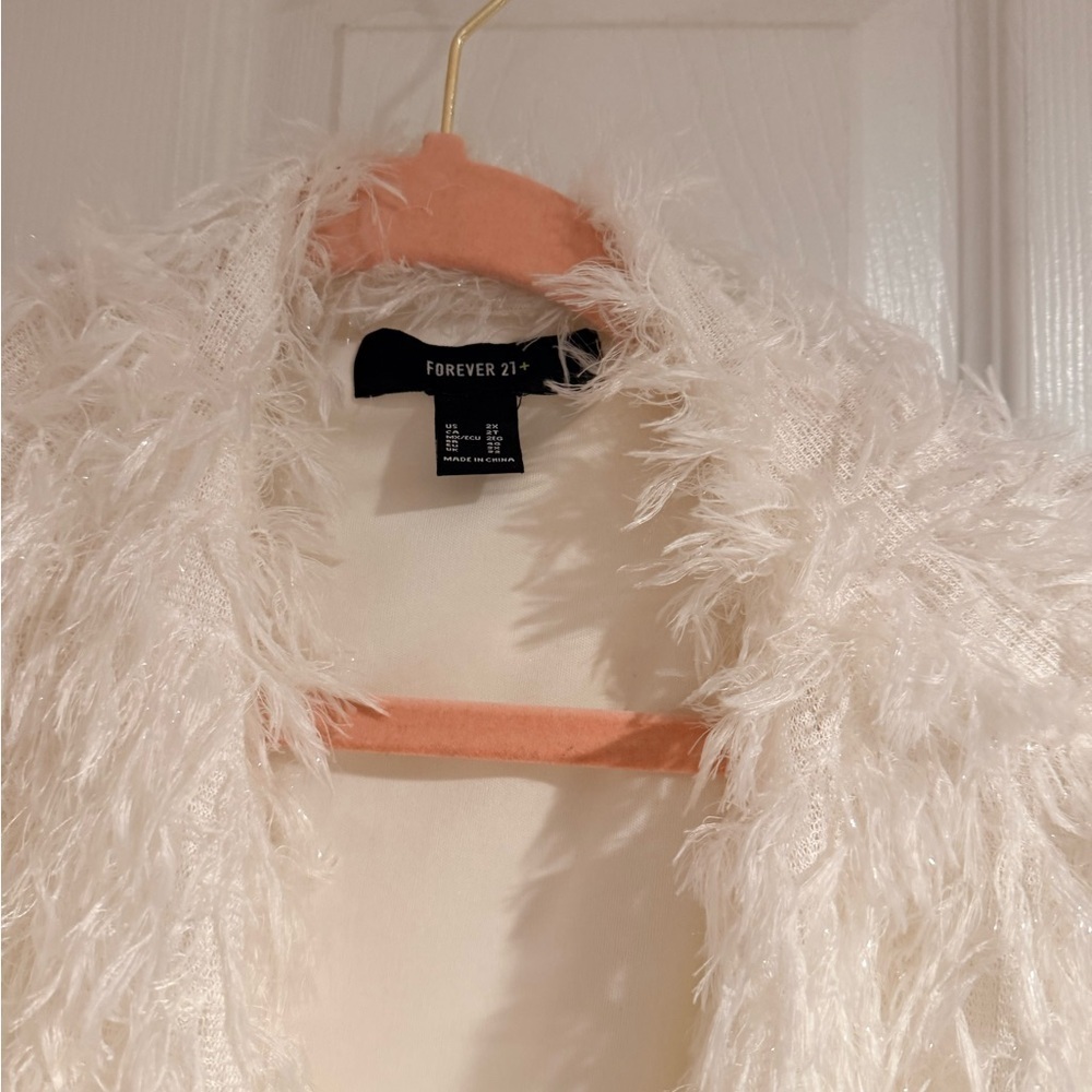 Forever 21 Cozy Cream Teddy Jacket - Picture 3 of 4